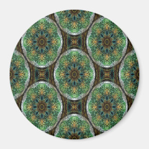 Peacock Feather Mandala..... Magneet