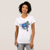 Peacock Feather Masquerade Mask T-shirt (Voorkant volledig)