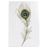 Peacock Feather Medium Cadeauzakje (Voorkant)