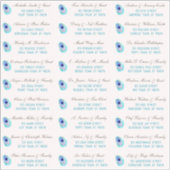 Peacock Feather Modern Wedding Gast Adres Stick Sticker (Voorkant)