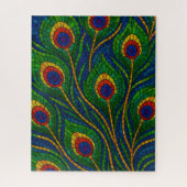 Peacock Feather Mosaic Legpuzzel (Verticaal)