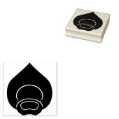 Peacock Feather Motif Stamp Rubberstempel (Gestempeld)