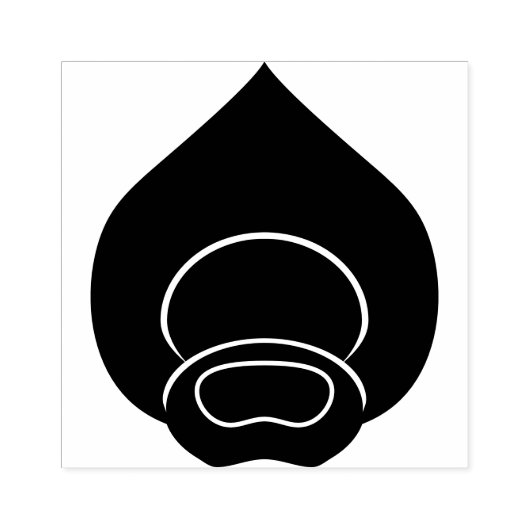 Peacock Feather Motif Stamp Rubberstempel (Afrduk)