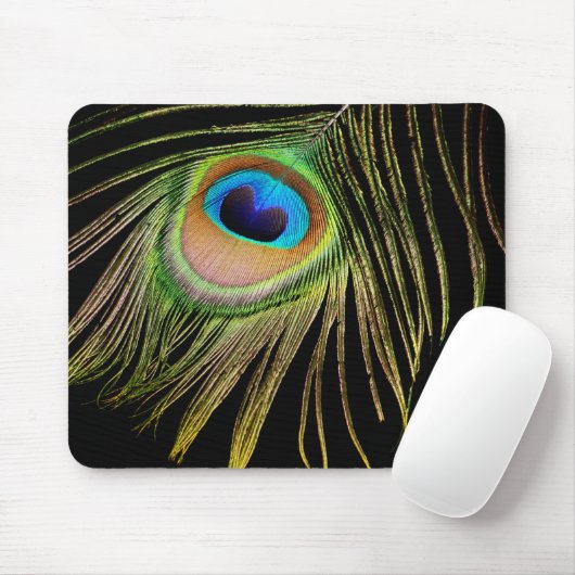 Peacock Feather Mousepad Muismat (Met muis)
