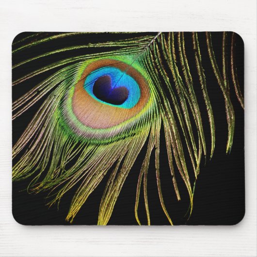 Peacock Feather Mousepad Muismat (Voorkant)