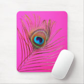 Peacock Feather Mousepad Muismat (Met muis)