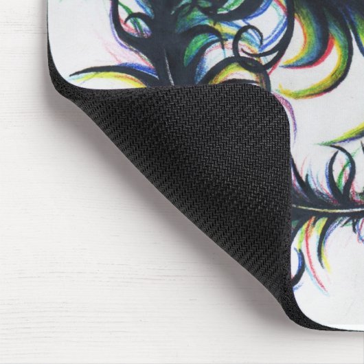 Peacock Feather Mousepad Muismat (Hoek)