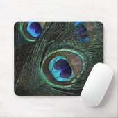 Peacock Feather Mousepad Muismat (Met muis)