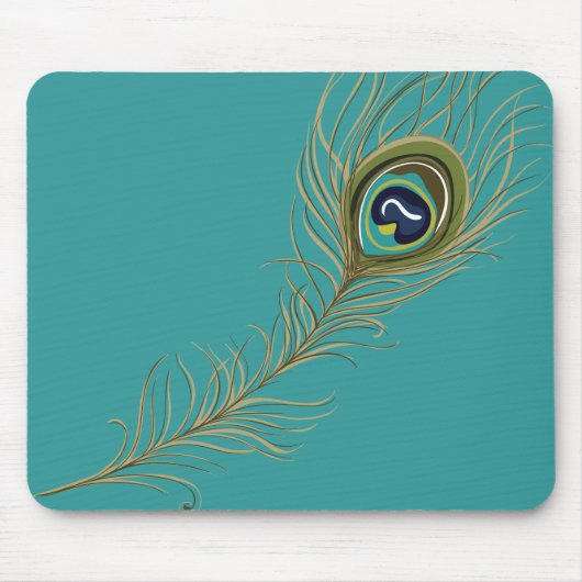 Peacock Feather Muismat (Voorkant)