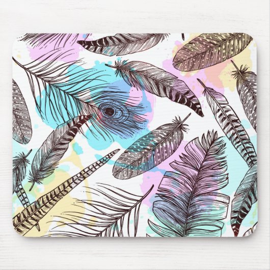 Peacock Feather Muismat (Voorkant)