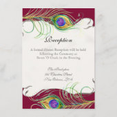 Peacock Feather n Swirls - Reception, Map, Hotel Informatiekaartje (Achterkant)