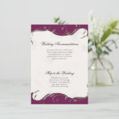 Peacock Feather n Swirls - Reception, Map, Hotel Kaart (Staand voorkant)