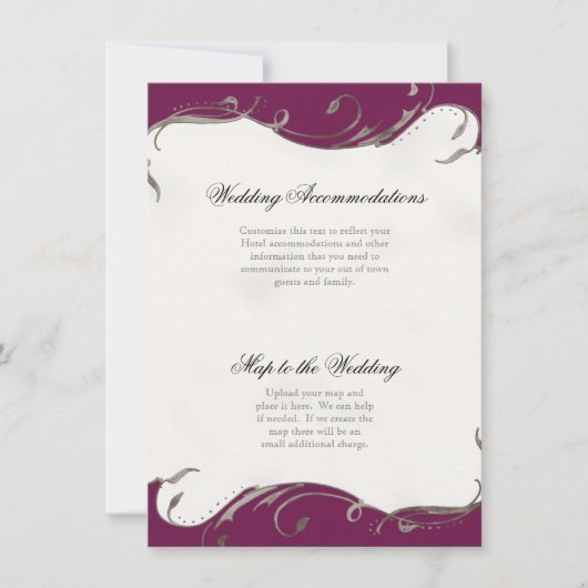 Peacock Feather n Swirls - Reception, Map, Hotel Kaart (Voorkant)