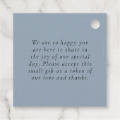 Peacock Feather Namen Dank u Bericht Bruiloft Bedankjes Labels (Achterkant)