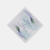 Peacock Feather Napkins Servet (Hoek)