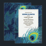 Peacock Feather Navy Blue Gold Wedding Kaart<br><div class="desc">Elegant Peacock Feather Design met Gold Foil Lijst gepersonaliseerde Navy Blue Wedding Invitations. Pas de namen, de datum, de tekst en alle details van uw Uitnodigingen aan. Aanpassing van de Bridal Shower-uitnodigingen, sla de datumkaarten op, Bridesmaid om Kaarten aan te vragen, bedankt kaarten, bruiloft en cadeaus die beschikbaar zijn in...</div>