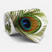 Peacock Feather Necktie Stropdas (Opgerold)