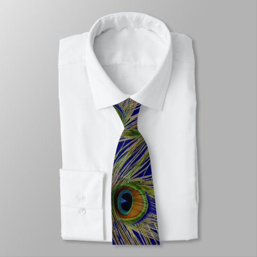 Peacock Feather Necktie Stropdas (Gebonden)