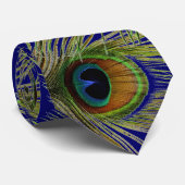 Peacock Feather Necktie Stropdas (Opgerold)