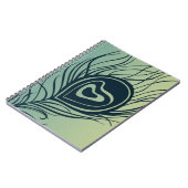 Peacock Feather Notitieboek (Linkerzijde)