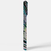 Peacock Feather op Turquoise Case-Mate iPhone Case (Achterkant / Rechts)