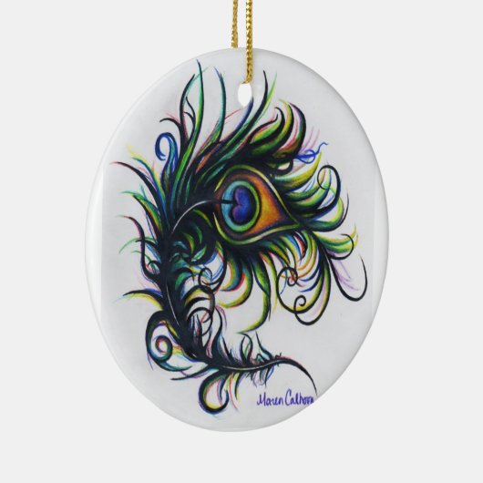 Peacock Feather Ornament (Rechts)