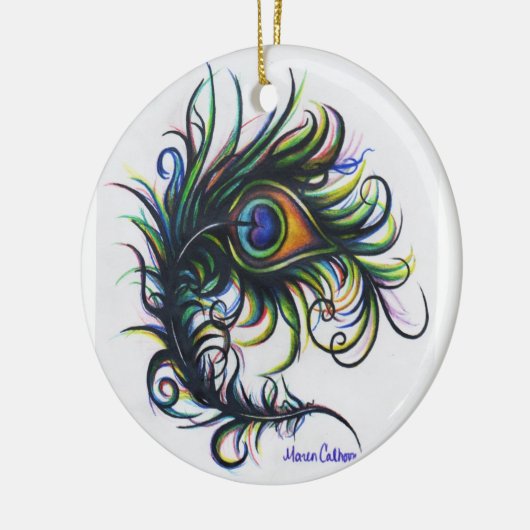 Peacock Feather Ornament (Links)