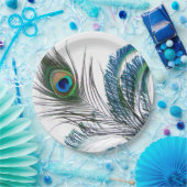 Peacock Feather Paper Bord (Feest)