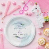 Peacock Feather Papieren Bordje (Feest)