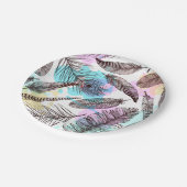 Peacock Feather Papieren Bordje (Gekanteld)