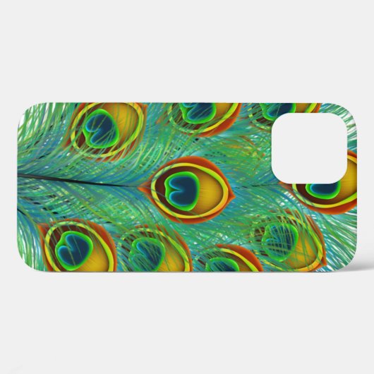 Peacock Feather Pattern Case-Mate iPhone Case (Achterkant (horizontaal))
