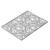 Peacock Feather Pattern Doodle Notitieboek (Linkerzijde)