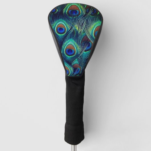 Peacock Feather Pattern Golfheadcover (Voorkant)