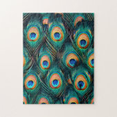 Peacock Feather Pattern Legpuzzel (Verticaal)