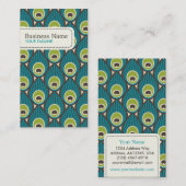 Peacock Feather Pattern Visitekaartje (Voorkant / Achterkant)