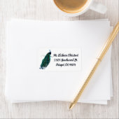 Peacock Feather Peacocks Return Address Labels (Insitu)