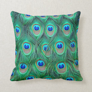 Peacock Feather Pillow Kussen