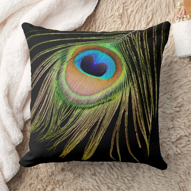 Peacock Feather Pillow Kussen (Deken)