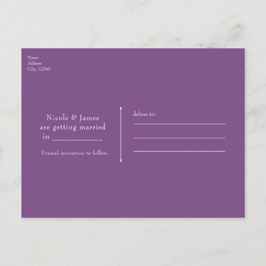 Peacock Feather Pink & Blue Boho Bewaar de datum Aankondigingskaart (Achterkant)