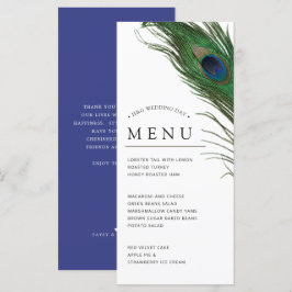 Peacock Feather Poise | Menu Dinner