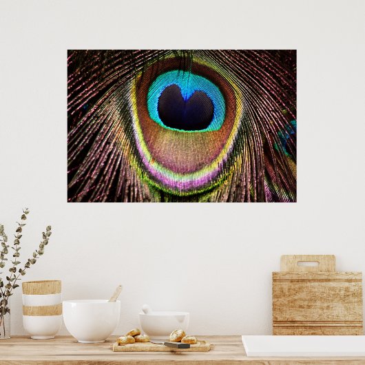 Peacock Feather Poster (Keuken)