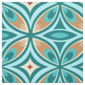 Peacock Feather Print op Pima Cotton Stof (Swatch)