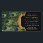Peacock Feather Rehearsal Dinner Invitation<br><div class="desc">Pas de uitnodiging met de tijd,  de datum,  en de plaats aan. Voeg de informatie RSVP toe en het is klaar om te verzenden. Overeenkomend thema beschikbaar op andere producten in mijn winkel. Overeenkomend thema beschikbaar op andere producten in mijn winkel.</div>