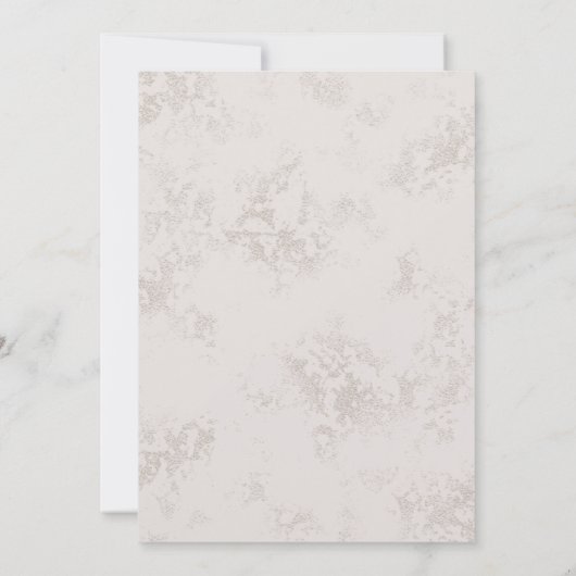 Peacock Feather repetitie diner Kaart (Achterkant)