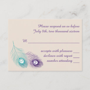 Peacock Feather Response Kaart