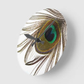 Peacock Feather Ronde Klok (Hoek)