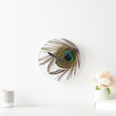 Peacock Feather Ronde Klok (Huis)