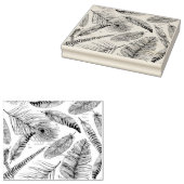 Peacock Feather Rubberstempel (Gestempeld)