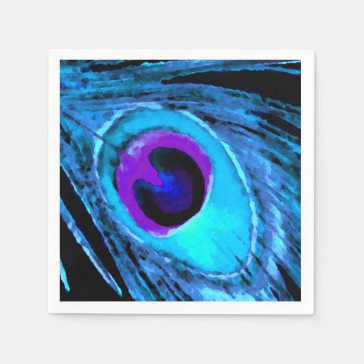 Peacock Feather Servet (Voorkant)