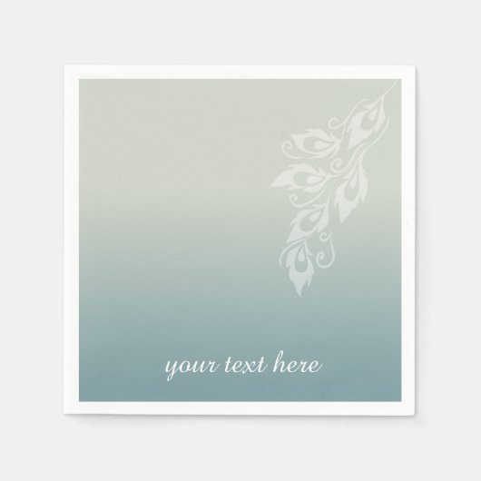 Peacock Feather Servet (Voorkant)